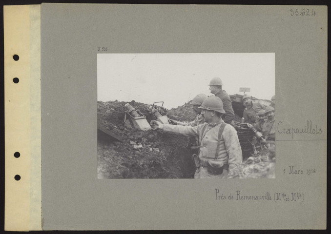 Remenauville (près de) (Meurthe et Moselle). Crapouillots