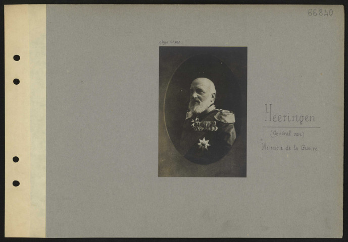Heeringen (général von), ministre de la Guerre