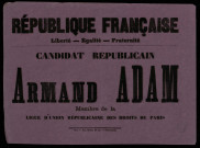 Candidat Républicain Armand Adam