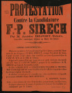 Protestation contre la candidature F.-P. Sirech