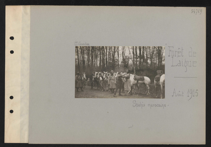 Forêt de Laigue. Spahis marocains